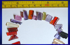 Beads:  tumbled Large, drilled hole Cubic Zirconia