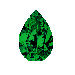 Emerald Green Pear cz