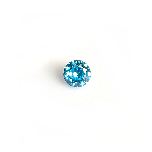 AAA Quality:  Round Brilliant Blue Topaz Cubic Zirconia