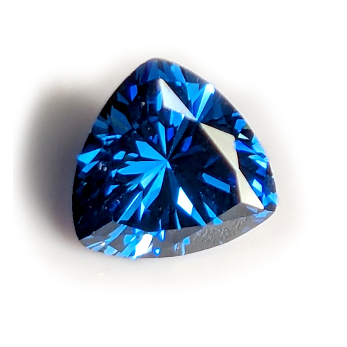 Trillion: Blue Sapphire Cubic Zirconia