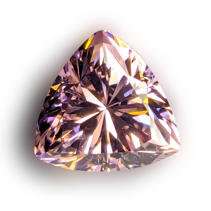 6A Quality:  Trillion Pink Cubic Zirconia