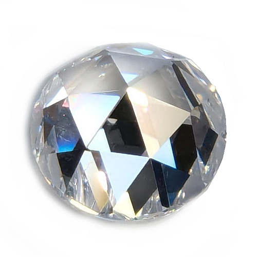 Flat back Rose: White Cubic Zirconia