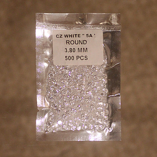 Wholesale Lots:  AAAAARound Brilliant White Cubic Zirconia