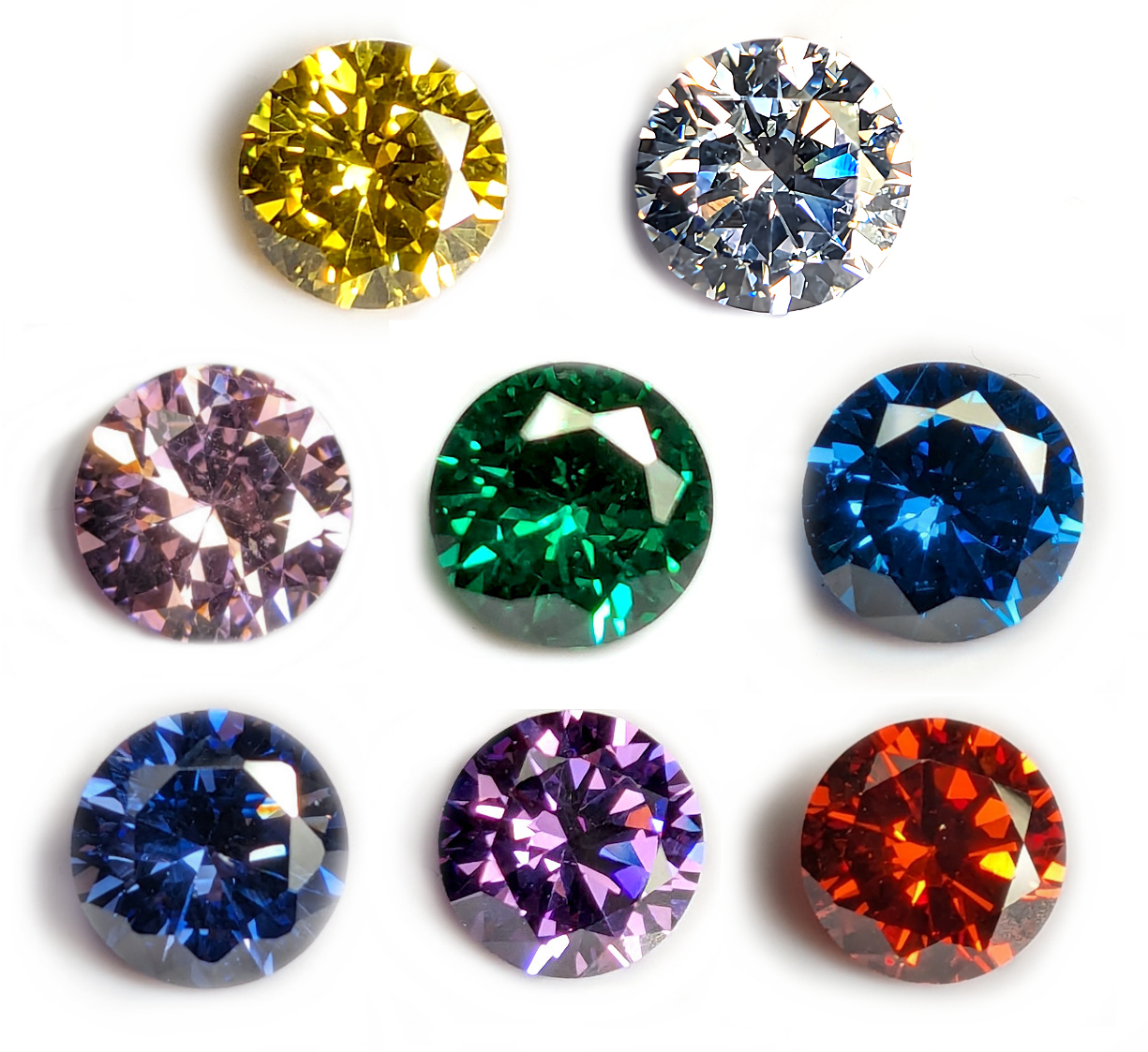 Packs: 3A Mixed Round Cubic Zirconia