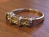 Ring set with Citrine Princess CZ