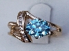 8mm round blue topaz