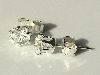 5mm white cz in 925 silver