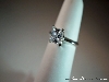 6.5mm H Square Princess Silver Solitaire