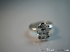 7.5mm Asscher in Argentium Silver