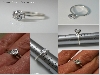 7mm Warmer OEC 6 Prong Silver Solitaire