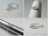 7.5mm Warmer OEC 4 Prong Silver Ring