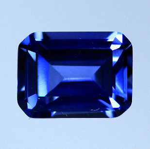 Lab Blue Sapphire:  Top Blue Emerald Lab Blue Sapphire