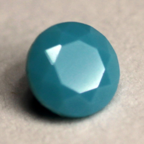 Nanocrystal:  Turquoise Round Brilliant Nanocrystal