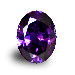 Amethyst Oval cz