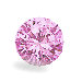 Pink Round cz