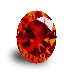 Garnet Oval cz