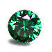 Emerald Green Round cz