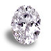 White Oval cz