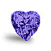 Tanzanite Heart cz