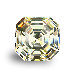 Warm White Asscher cz